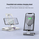 15w Fast Folding Power hold Mini Wireless Charging Desktop Phone Stand