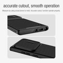 Fiber Texture Shockproof Slide Lens Protector Phone Case for Samsung Galaxy S22 Ultra