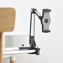 High Quality Clamp Base Desk Mount Stand 360° Tablet  Holder Adjustable for iPad, iPhone, Samsung, Asus and More 4.7-11 inch Devices, Good for Bed, Kitchen, Office .