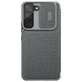 Qin Pro Leather phone Case with Cards Wallet Slide Lens Protector for Samsung Galaxy S22 series
