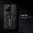 TPU+PC Shockproof Cell Phone Case With Removable Metal Phone Accessories Medley Case Cover for iPhone