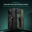 TPU+PC Shockproof Cell Phone Case With Removable Metal Phone Accessories Medley Case Cover for iPhone