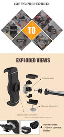 High Quality Clamp Base Desk Mount Stand 360° Tablet  Holder Adjustable for iPad, iPhone, Samsung, Asus and More 4.7-11 inch Devices, Good for Bed, Kitchen, Office .