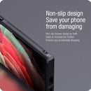 Fiber Texture Shockproof Slide Lens Protector Phone Case for Samsung Galaxy S22 Ultra