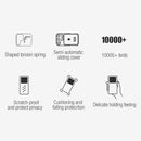 Fiber Texture Shockproof Slide Lens Protector Phone Case for Samsung Galaxy S22 Ultra