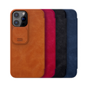 Qin Pro Leather Case Classic Flip Camera Protection Shockproof for iPhone 13/13 Pro/13 Pro Max