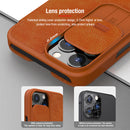 Qin Pro Leather Case Classic Flip Camera Protection Shockproof for iPhone 13/13 Pro/13 Pro Max