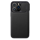 Qin Pro Leather Phone Case Card Slot Shockproof Slide Camera Protection For iPhone 13 series