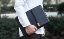 Laptop Holder Mouse Pad PU Leather Laptop Stand Sleeve Bags Portable Folding Laptop Stand Riser Adjustable Holder