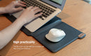 Laptop Holder Mouse Pad PU Leather Laptop Stand Sleeve Bags Portable Folding Laptop Stand Riser Adjustable Holder